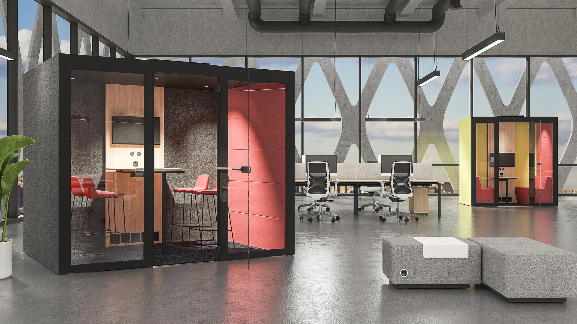Silent Room Akustikkabine im Großraumbüro